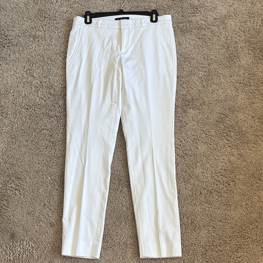 Banana Republic Women's White Chinos